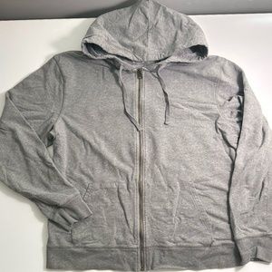 Primary Classic Fit Zip Hoodie in Heather Storm Gray
